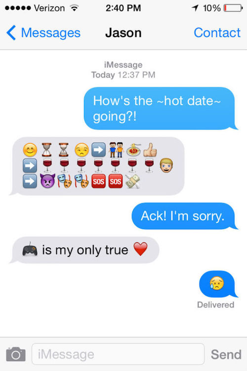 dating text disasters