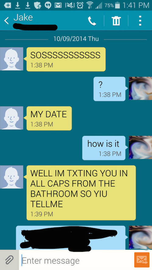 dating text disasters