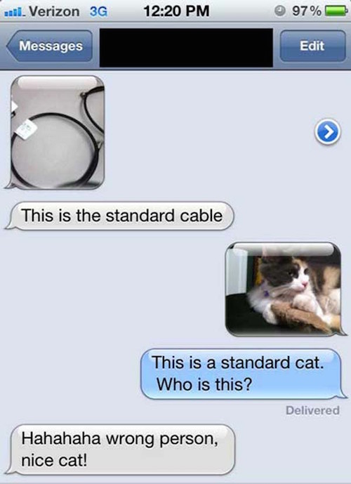funny wrong number text
